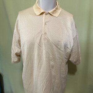 Vintage Dunhill Golf Men's Yellow Polo Shirt Size Large Mercerised Cotton